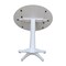 International Concepts Round 42, Round dual drop Leaf Pedestal Table, 42.3  inH, White, 42 W, 42 L, 42.3 in H, Wood, White K08-42DPT-27B-6B-2 - alternate 2